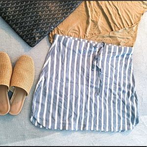 New! Striped tennis skirt  soft cotton - M